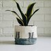 Mudcloth Fabric Plant Cover - Boho Planter - Vintage Textiles