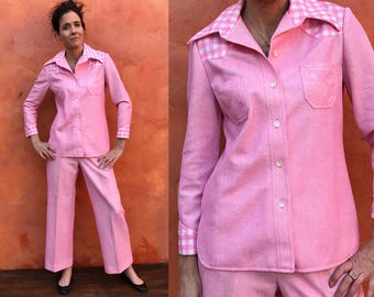 70s womens pant suit
