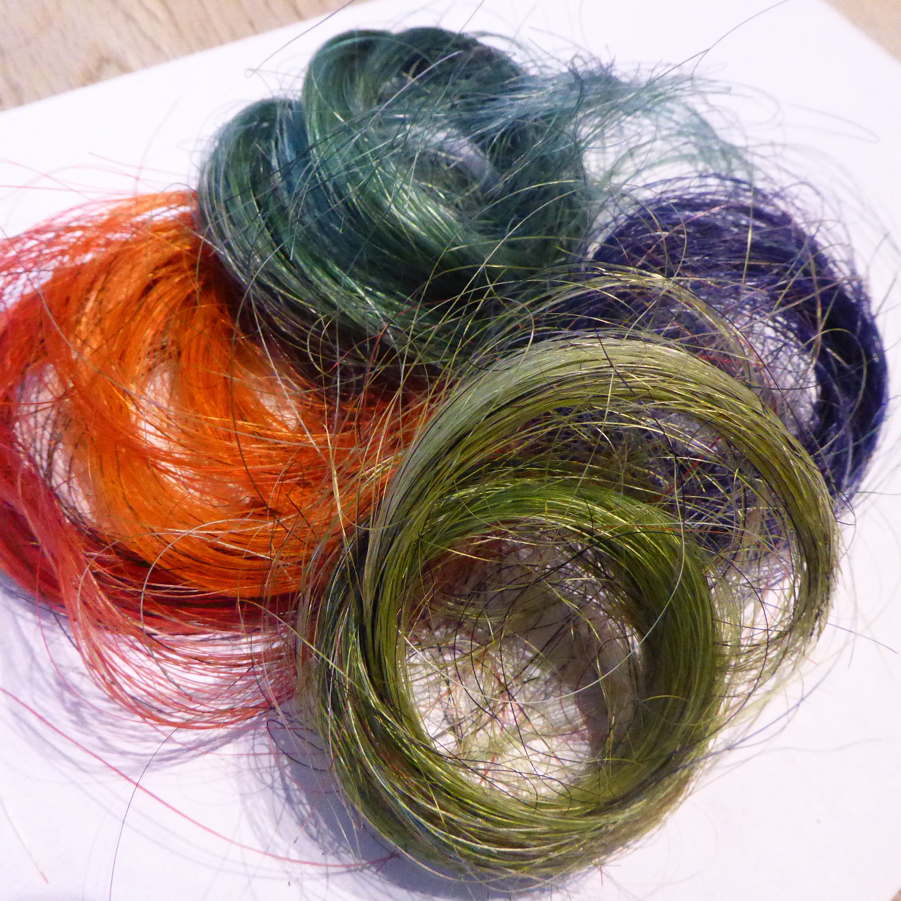 Assorted packs of horse hair Ideal for whiskers needle