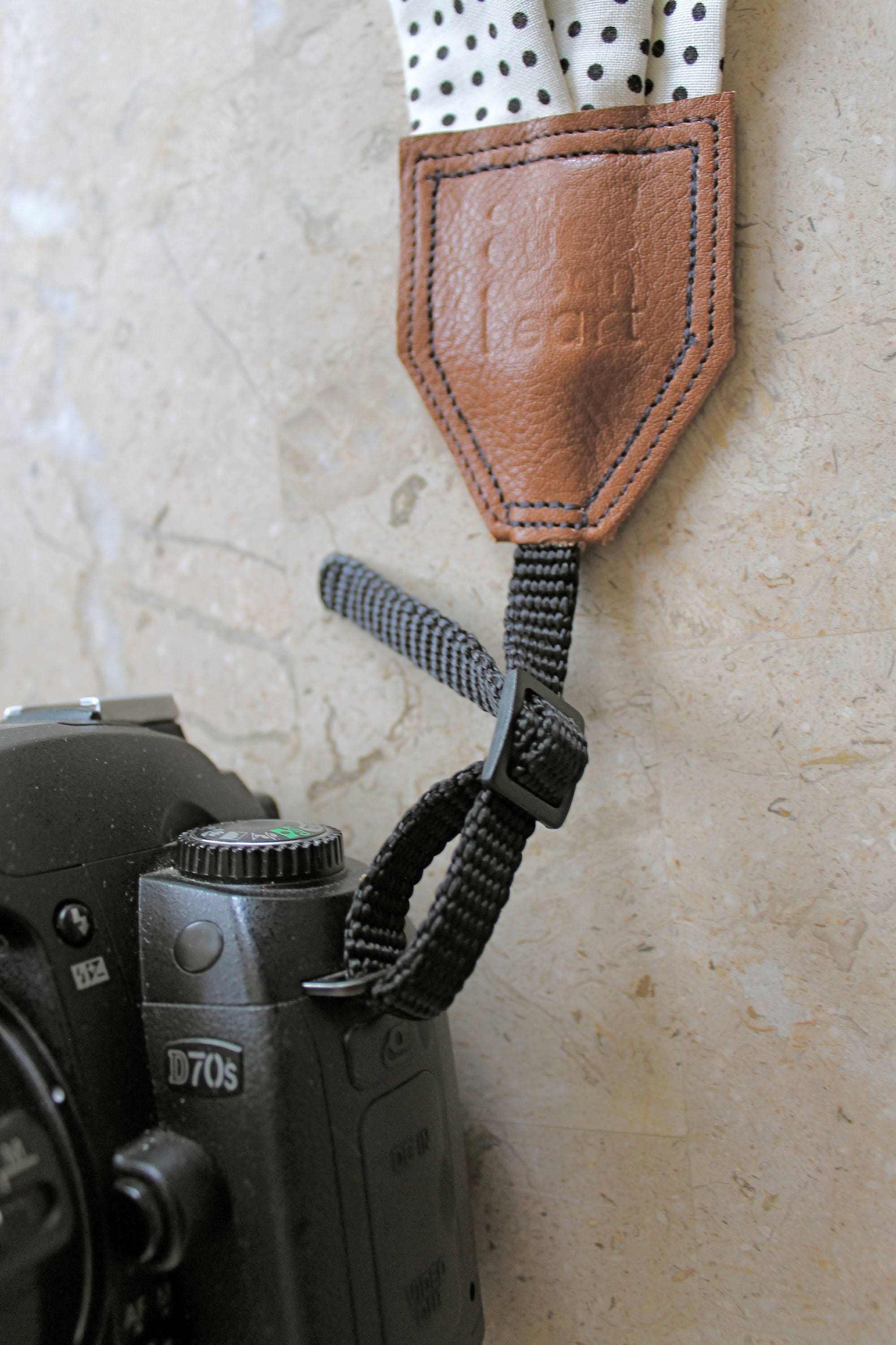 BEST SELLER Little Dots Scarf Camera Strap Cross Body