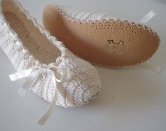 The Wedding Shoes | Bridal Ballet Flats | The Low Heel Shoes for Brides | Classic White or Ivory | Made to Order