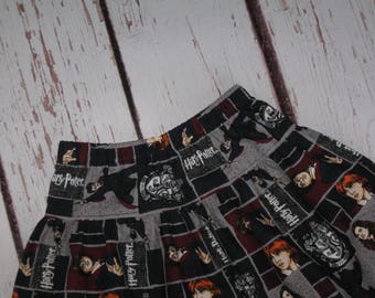 Girls Skirt-Harry Potter Gryffindor Crest Patch-Made to Order up to Size 10-Handmade