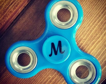 Fidget Spinner Decals - Cursive Initial (Spinner NOT included)