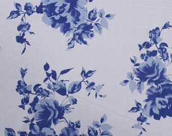 OffWhite Denim 58" Printed Crepe Chiffon Fabric by the Yard-Style P-114-586