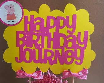 Peppa pig party, peppa pig birthday, peppa pig cake topper, peppa pig centrepiece, peppa pig decor, peppa pig decorations, peppa pig favors