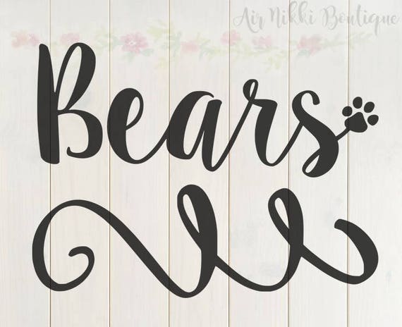Download Bears paw print SVG PNG DXF files instant download