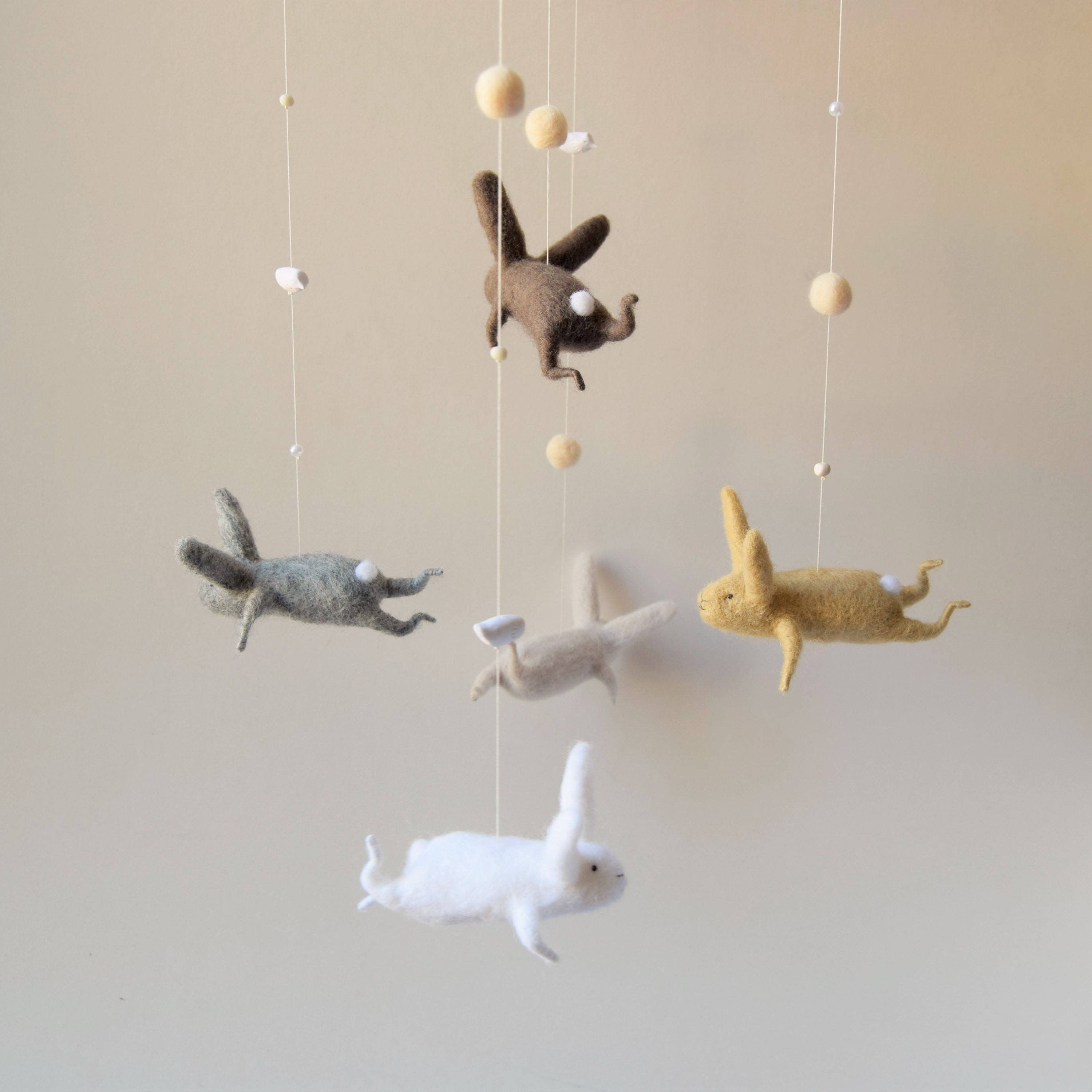 Bunny Mobile Nursery Mobile Baby Mobile Baby Crib Mobile