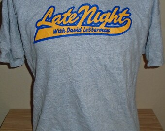 late night with david letterman t shirt