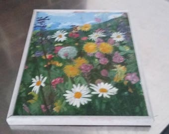 Vintage Oil Painting Spring Flowers