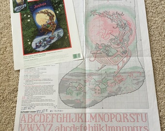 Here Comes Santa Christmas Stocking Pattern