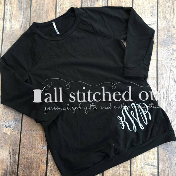 Monogram Pocket Sweatshirt Monogram Tunic Sweatshirts