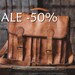 Leather Messenger Bag 18 / Brown Leather Briefcase