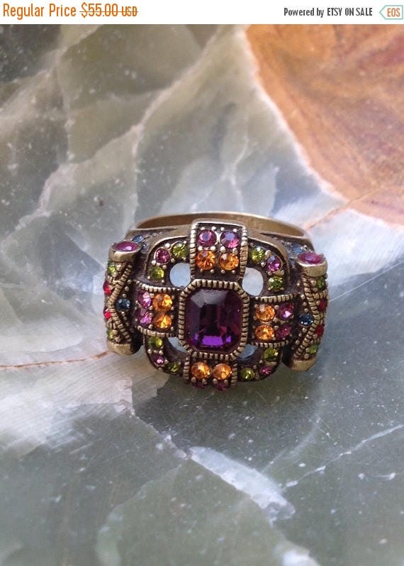 Reserved for MARTHA: ON SALE Multi Gemstone Ring Heidi Daus