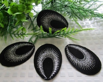 accessory customization iron patch peacock eye thermocollant iron patch