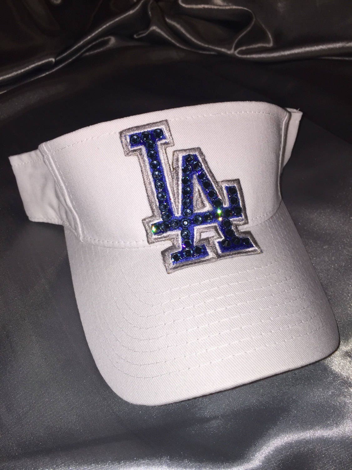 Dodger's LA LA Dodgers Visor Bling Visor White Visor
