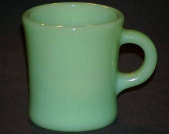 ONE (1) Fire King Jadeite Jadite Regular Heavy C-Handle Mug Restaurant Ware Exc~ FireKing by Anchor Hocking