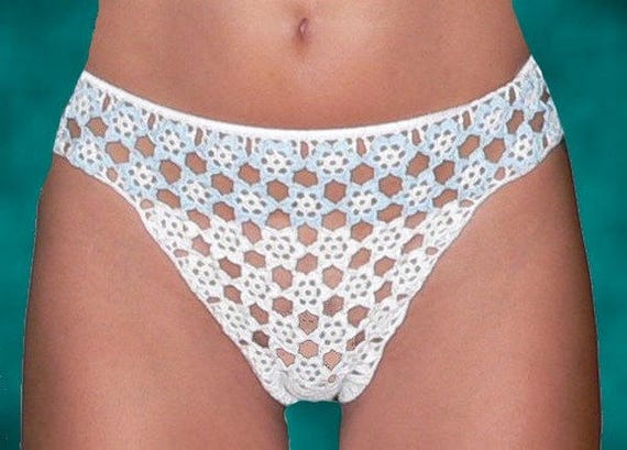 Sexy Crochet Bottom, See Thru Thong, Low Rise Thong, Barely There Bottom, Sexy Beach Bottom, Erotic Crochet Thong, Hot Thong 4 Beach & Pool