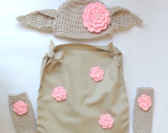 Dobby Costume With Leg Warmers - The House Elf Hat And Costume From Harry Potter For Girl- Newborn Halloween / Cosplay Wig/