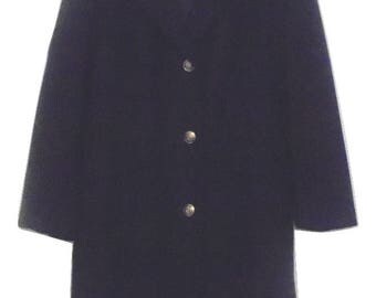 1980s-90s Albert Nipon Wool Winter Coat Sz 10