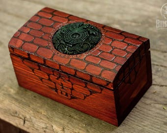Yin Yang, wooden box, chinese dragon, custom box, keepsake box, casket, chest, dragon, japanese character, carved stone, ba gua, feng shui