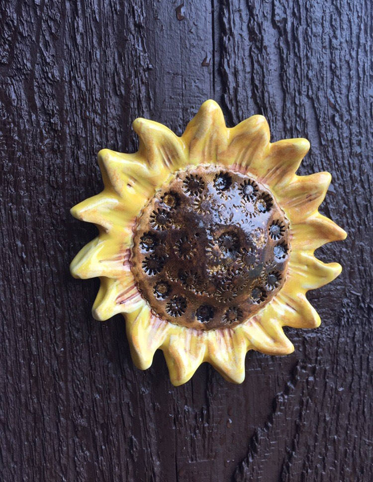 Sunflower 5 Pottery Sunflower Pottery Flower Ceramic