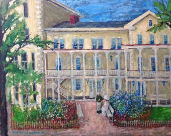 Historic House, Wilkinsburg, Pittsburgh, PA; painting by Ray Sokolowski. Prints in 3 Sizes.