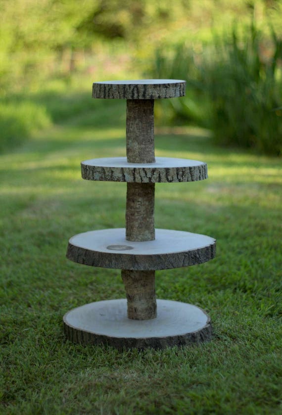 4 Tier Cupcake Stand Kit. Rustic and Ideal for parties and