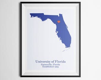 Gainesville print | Etsy