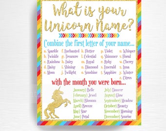 Printable Unicorn Sign Gold Glitter Unicorn Silhouette