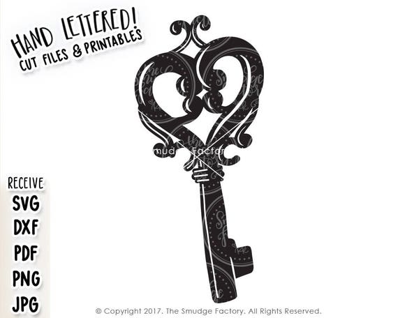 Download Vintage Key SVG Cut File, Vintage SVG, Skeleton Key ...