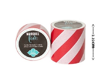 Masking tape / Washi tape - red and white fancy