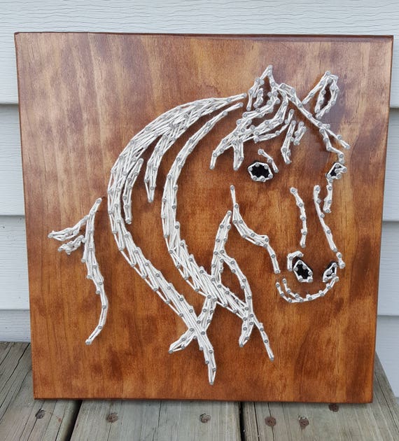 horse-head-string-art