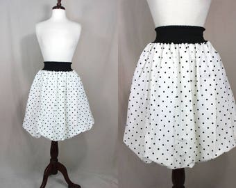 Gingersnaps Orchid Print Bubble Skirt with Side Ruching