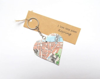 Florence, Italy keyring. Keychain featuring the Giardino di Boboli. Gift idea for new home, girlfriend, wedding, best friend, birthday