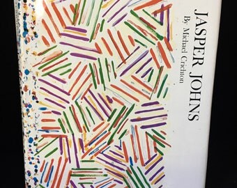 Jasper Johns - Michael Crichton 1977 Abrams Whitney Museum 1st Edition HBDJ
