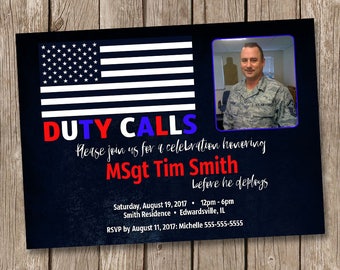 Military Deployment Invitation