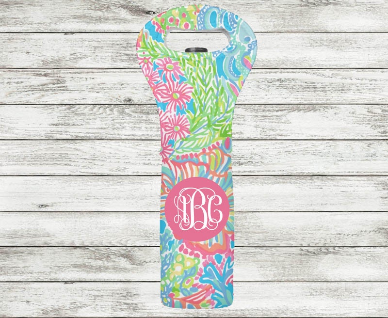 lilly pulitzer wine bag