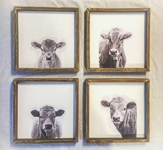 Cow Wall Decor. Cow Kitchen Decor. Cow Print. Farmhouse