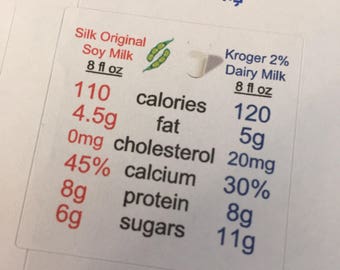Soy/Dairy Milk vegan stickers (24 stickers)