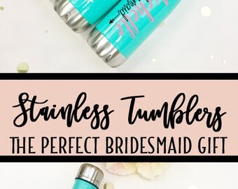 Personalized Tumblers, Inexpensive Bridesmaids Gift, Teacher Tumbler, Personalized Bridesmaid Cup, Gifts for Bridesmaids, team tumbler