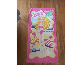 barbie bath towel