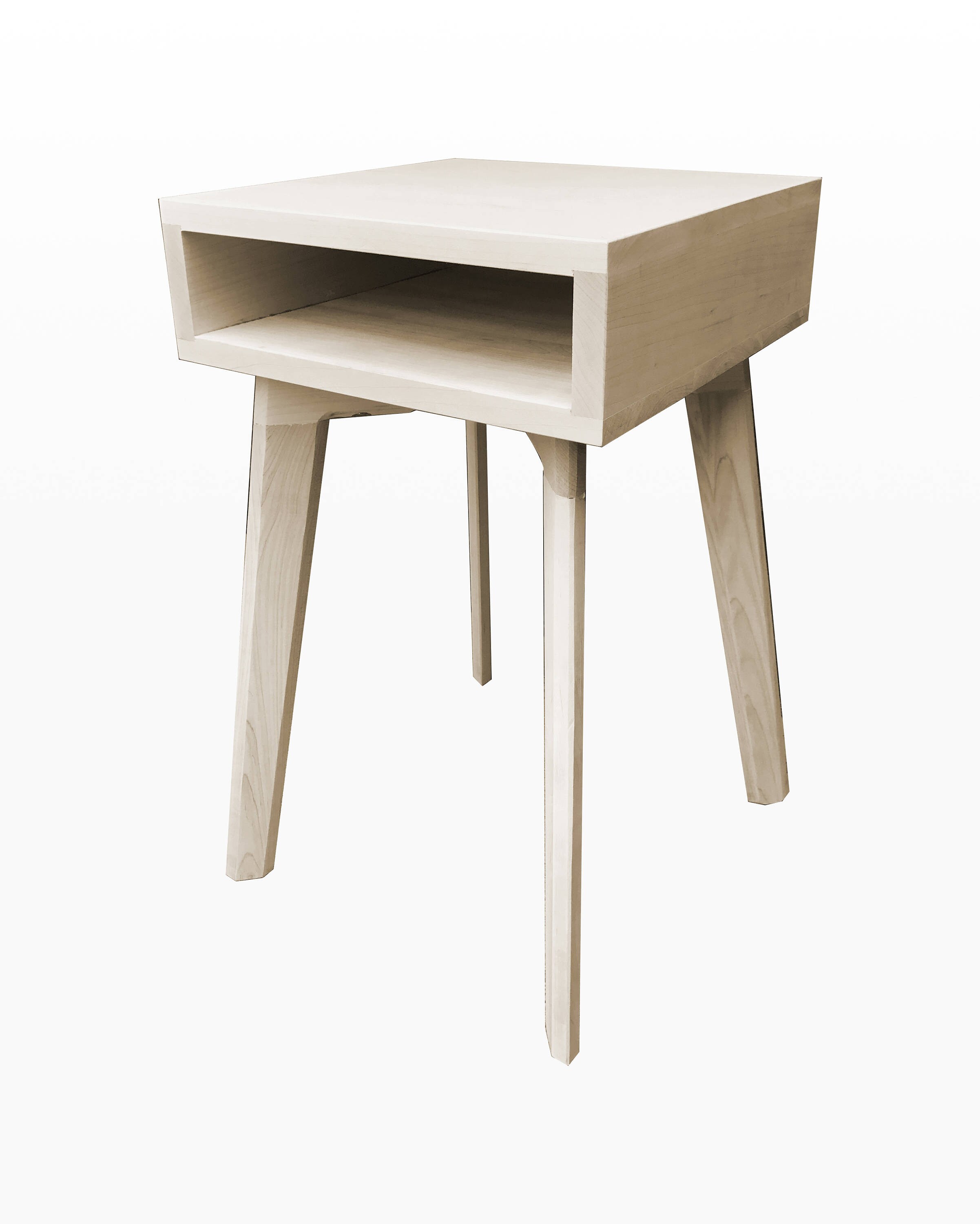 End Table Side Table with Shelf by CW Furniture Nightstand