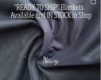 Solid Color, Weighted Blanket, Navy, Up to Twin Size 3 to 15 Pounds. SPD, Autism, Weighted Blanket.