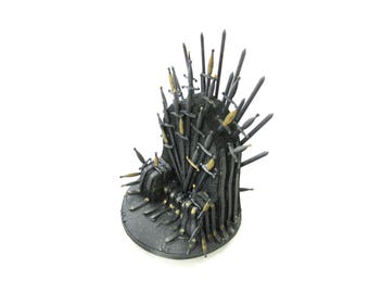 Game of Thrones, Gift for Him, Mini Sword Statue, Anniversary, Throne Ornament, GoT, Husband Gift, Cake Topper, Boyfriend Gift, Christmas