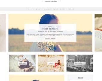 Essence - WordPress Blog Theme - Feminine WordPress theme - Responsive WordPress theme - Website template