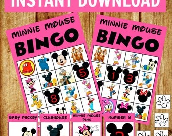 Minnie mouse bingo | Etsy
