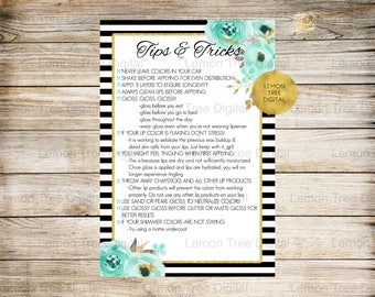 INSTANT DOWNLOAD LipSense Printables How to tips and tricks