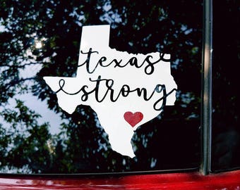 Hurricane Harvey- Texas Strong Decal 100% Profit Donated