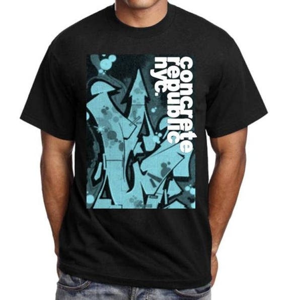 Mens Graffiti Tee Urban Hip Hop tshirt 'Glam'