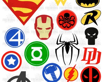 Superhero digital file, Superheroes SVG, Superhero logo SVG, Superhero logo clipart, super hero svg, cameo files, svg files for circuit EPS